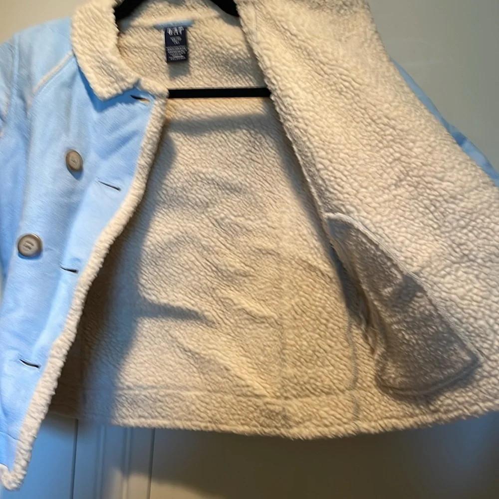 GAP Kids Shearling Blue Jacket